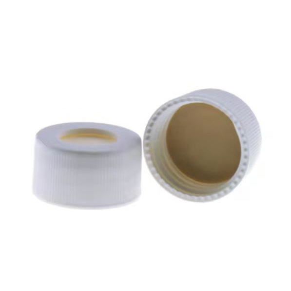 BS-JYP-CAP-5 24mm螺口白色开孔进样瓶盖,含3mm本膜白胶垫片,非预切