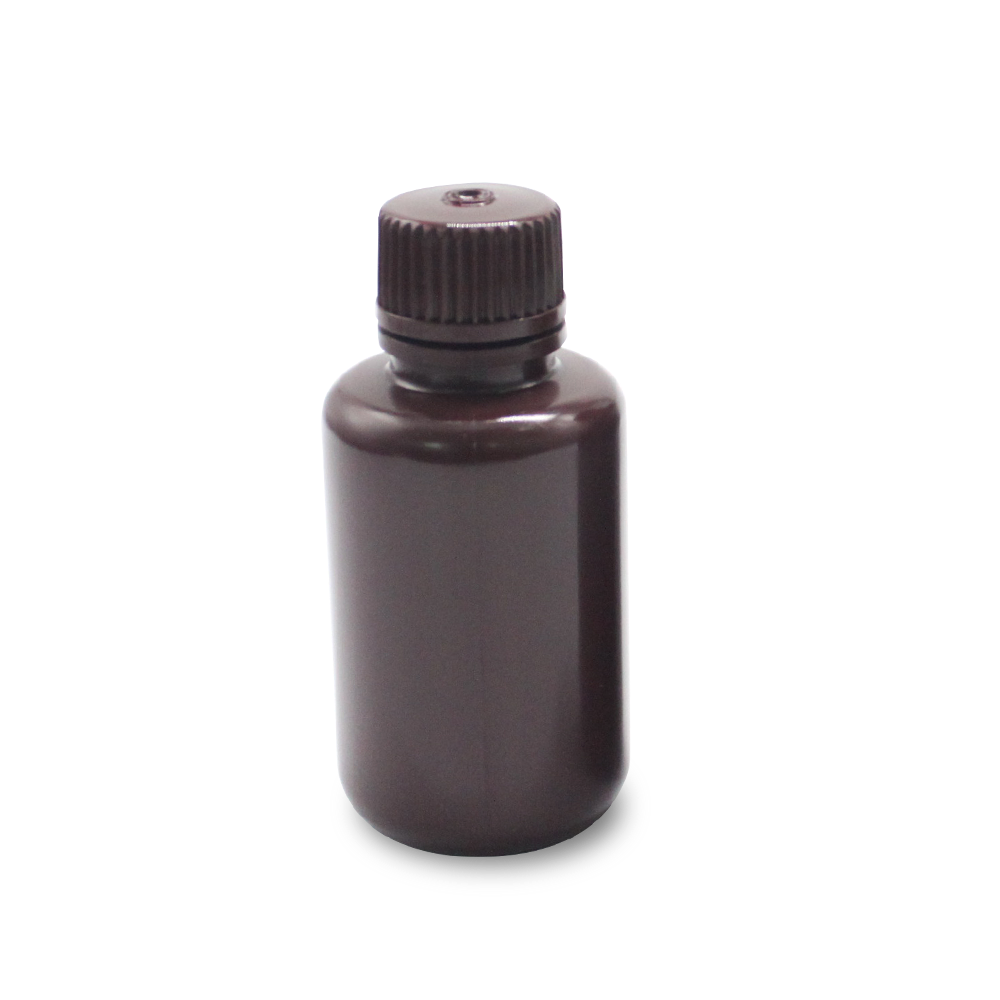 BS-RB-HDPE-0060-NA 60ml 棕色 HDPE窄口试剂瓶,无菌