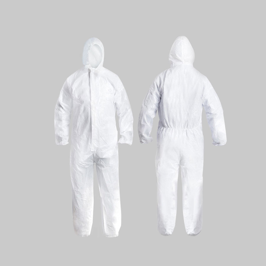 BC038-XXL 一次性防尘连帽连体式隔离防护服